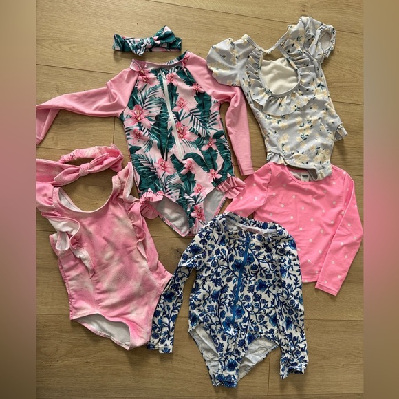 Tommy Bahamas Catherine malandrine old navytoddler girls swimming suits 2-3t